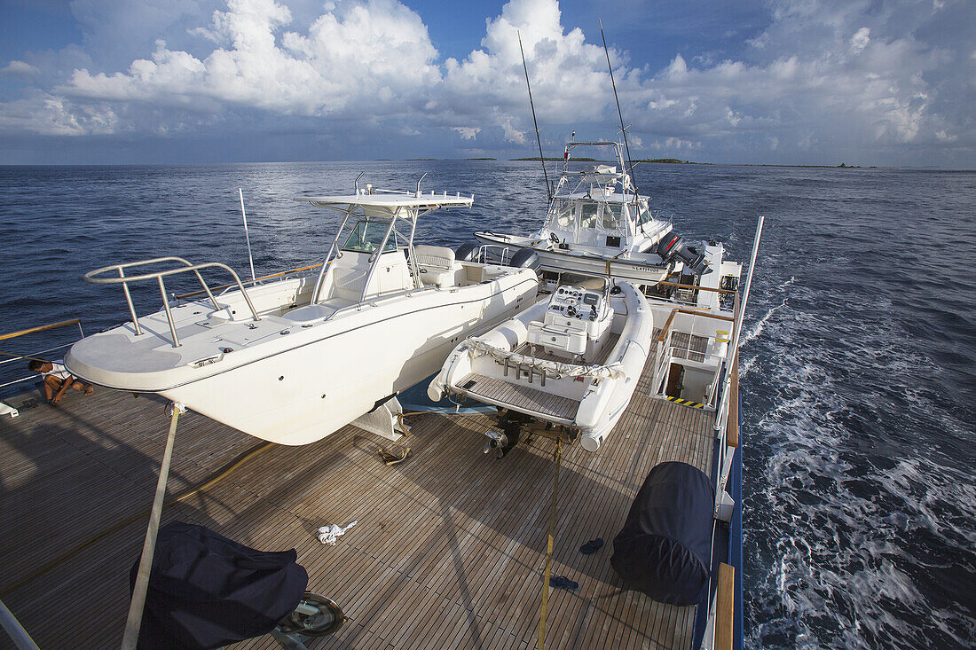 Großes Sportfischerboot; Tahiti