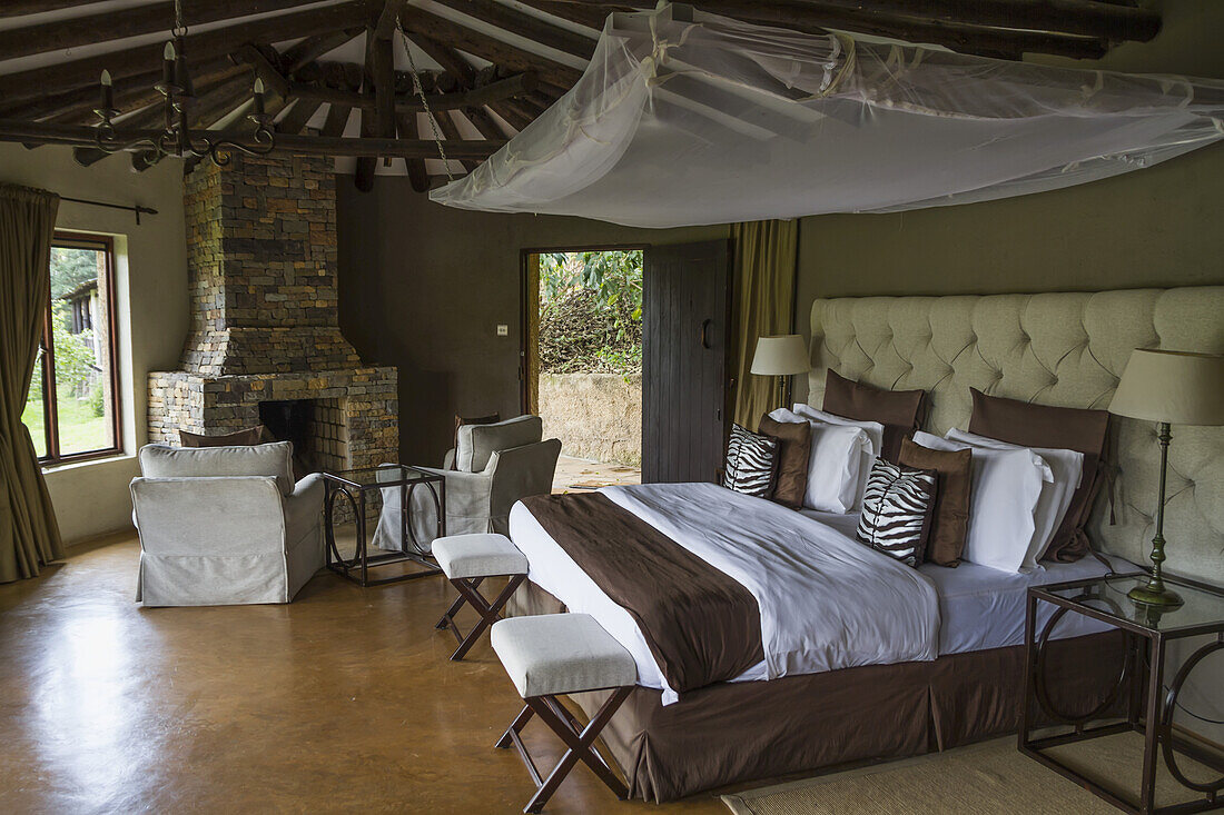 Bedroom At The Emakoko Lodge, Uhuru Gardens; Nairobi, Kenya