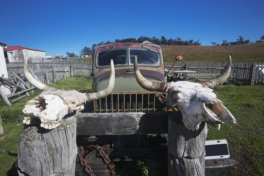 Alter Lastwagen, Estancia Harberton; Tierra Del Fuego, Argentinien