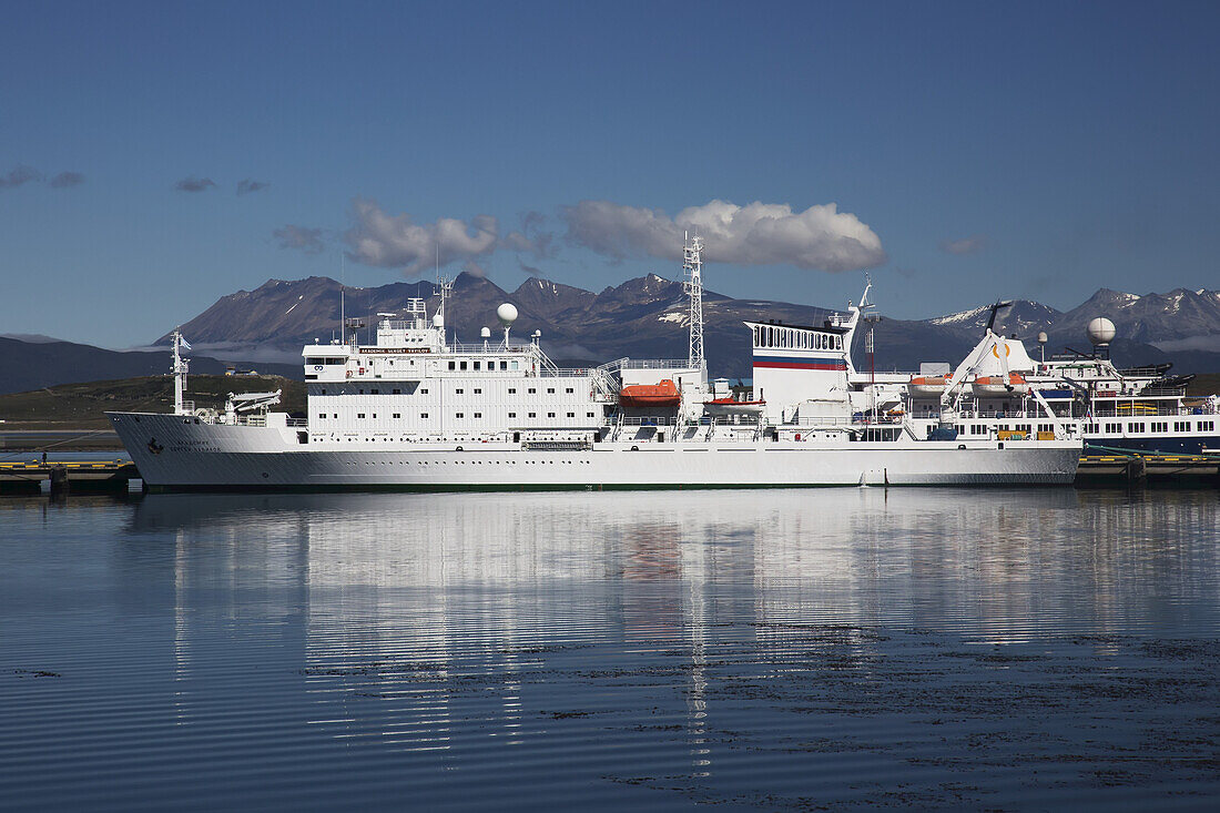 Russian Research Vessel; Ushuaia, Tierra Del Fuego, Argentina