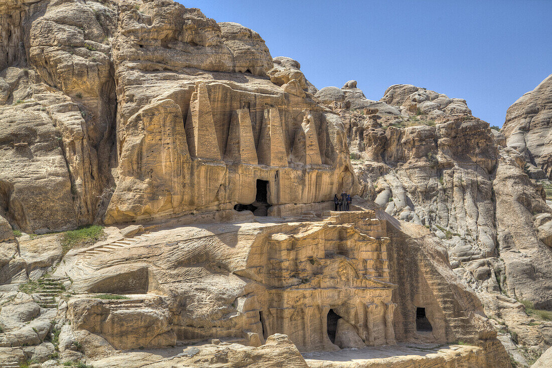 Obeliskengrab (Oberbau), Bab As-Sig Triclinium (Unterbau); Petra, Jordanien