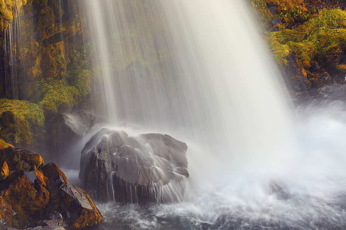 Kirkjufellsfoss Falls, Snaefellsnes; Grundarfjordur, Iceland