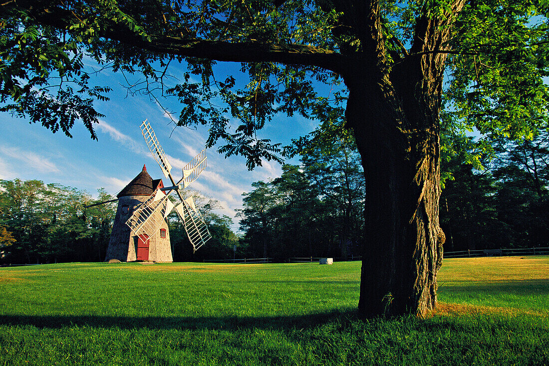 Jonathan Young Windmühle in Orleans; Cape Cod, Massachusetts, Vereinigte Staaten von Amerika