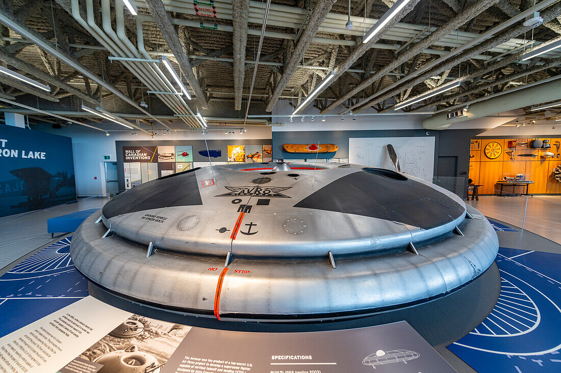 Historic planes in the Royal Aviation Museum of Western Canada, Winnipeg, Manitoba, Canada, North America