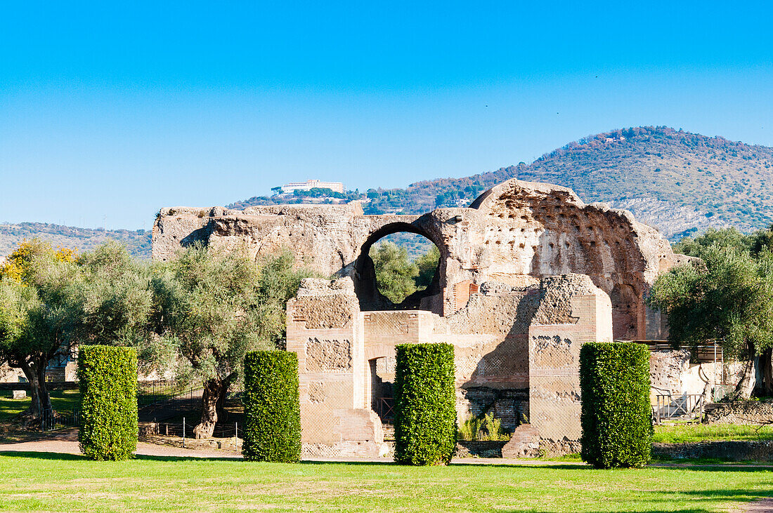 Baths of Heliocamino, Hadrian's Villa, UNESCO World Heritage Site, Tivoli, Province of Rome, Latium (Lazio), Italy, Europe