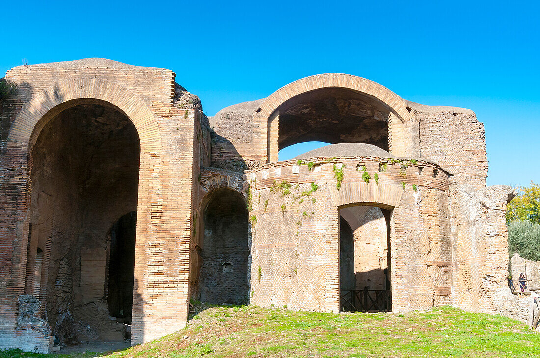 Kleine Bäder, Hadrians Villa, UNESCO-Welterbe, Tivoli, Provinz Rom, Latium (Lazio), Italien, Europa