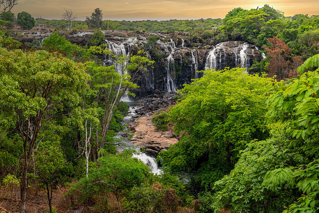 Chiumbe-Wasserfälle, Lunda Sul, Angola, Afrika