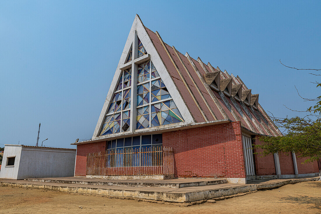 Colonial church in Sumbe, Kwanza Sul, Angola, Africa