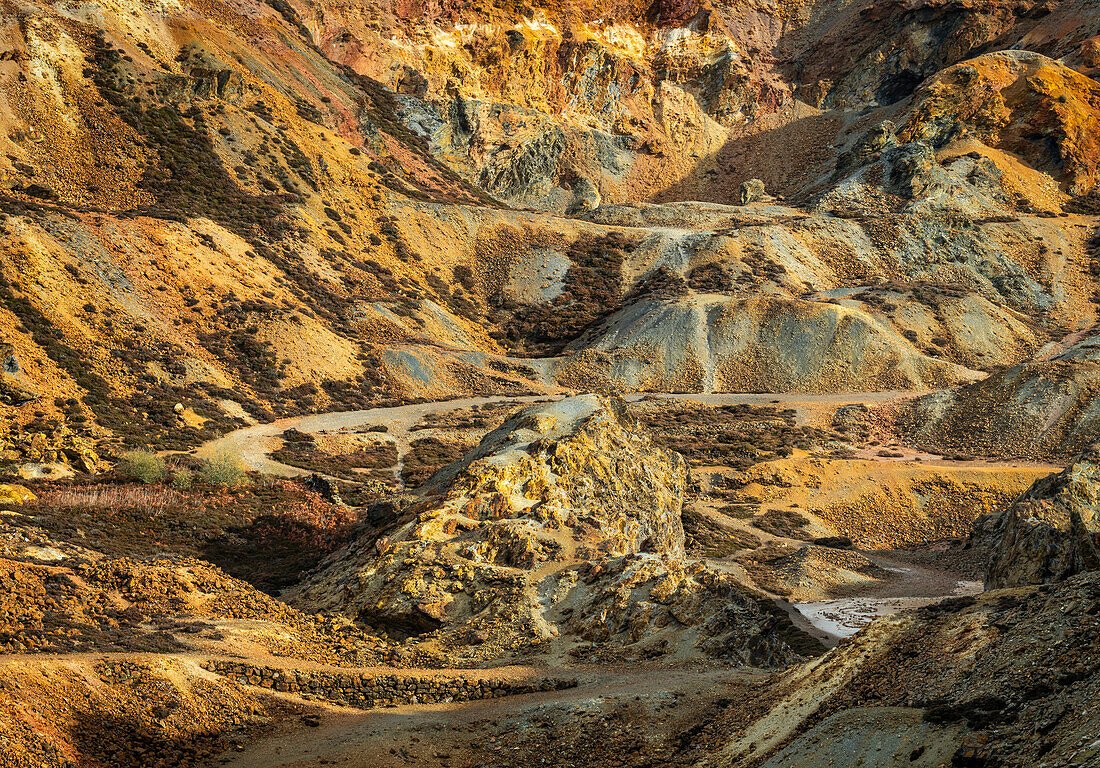 Mynydd Parys Mountain, Kupfermine, Anglesey, Wales, Vereinigtes Königreich, Europa