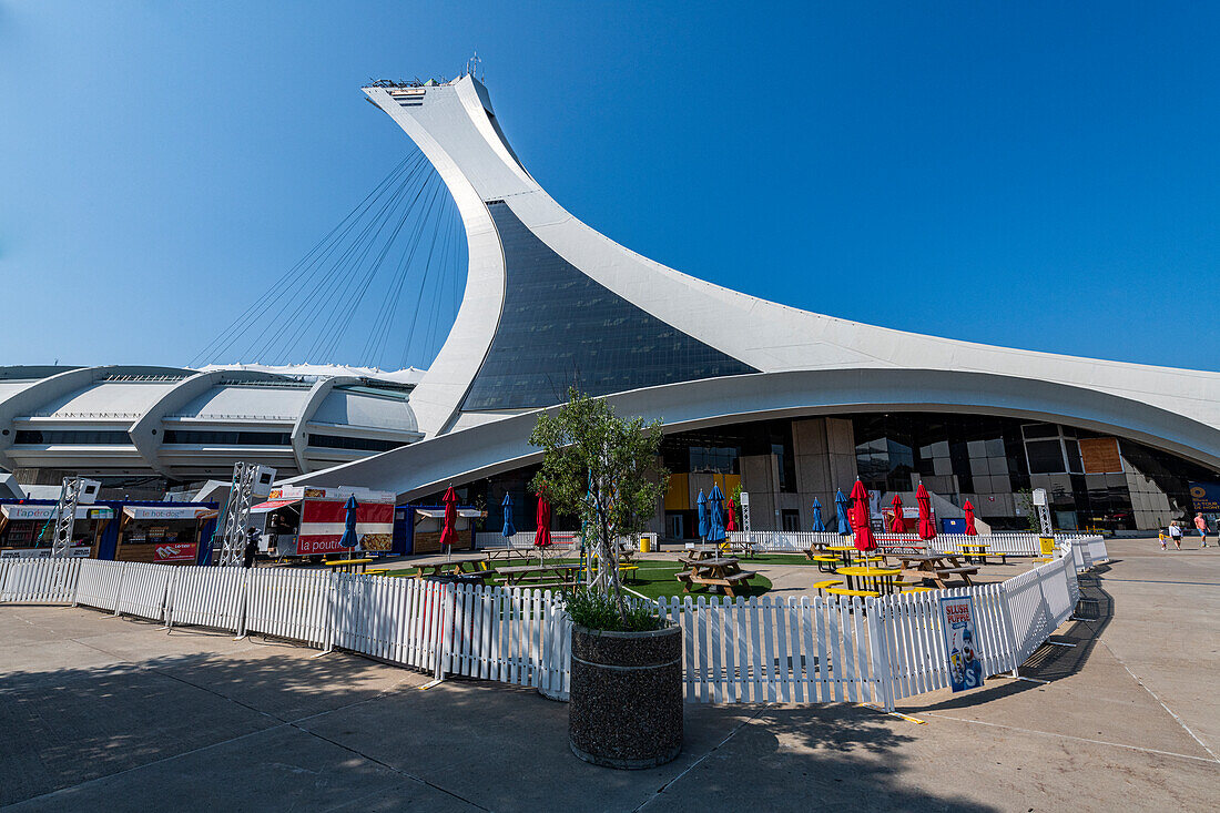 Tower of the Olympic Stadium, Montreal, Quebec, Canada, North America