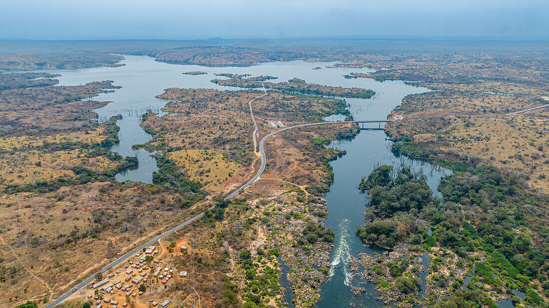 Staudamm des Cuanza-Flusses, Provinz Cuanza Sul, Angola, Afrika