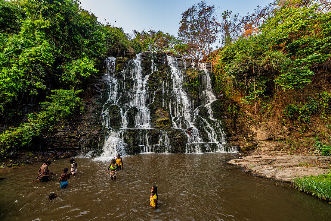 Musseleje-Wasserfall, Malanje, Angola, Afrika
