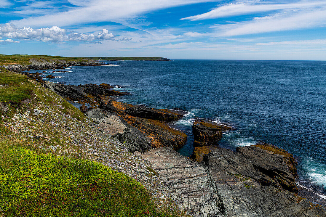 Mistaken Point, UNESCO World Heritage Site, Avalon Peninsula, Newfoundland, Canada, North America