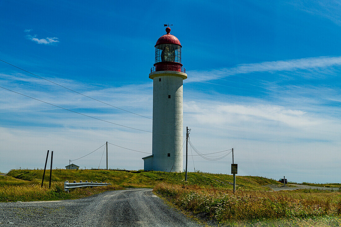 Cape Race Lighthouse, Mistaken Point, UNESCO World Heritage Site, Avalon Peninsula, Newfoundland, Canada, North America