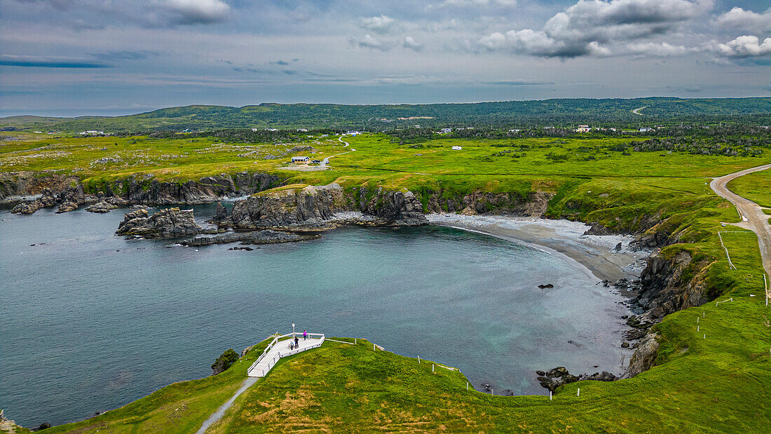 Grüne Bucht, Dungeon Provincial Park, Bonavista-Halbinsel, Neufundland, Kanada, Nordamerika