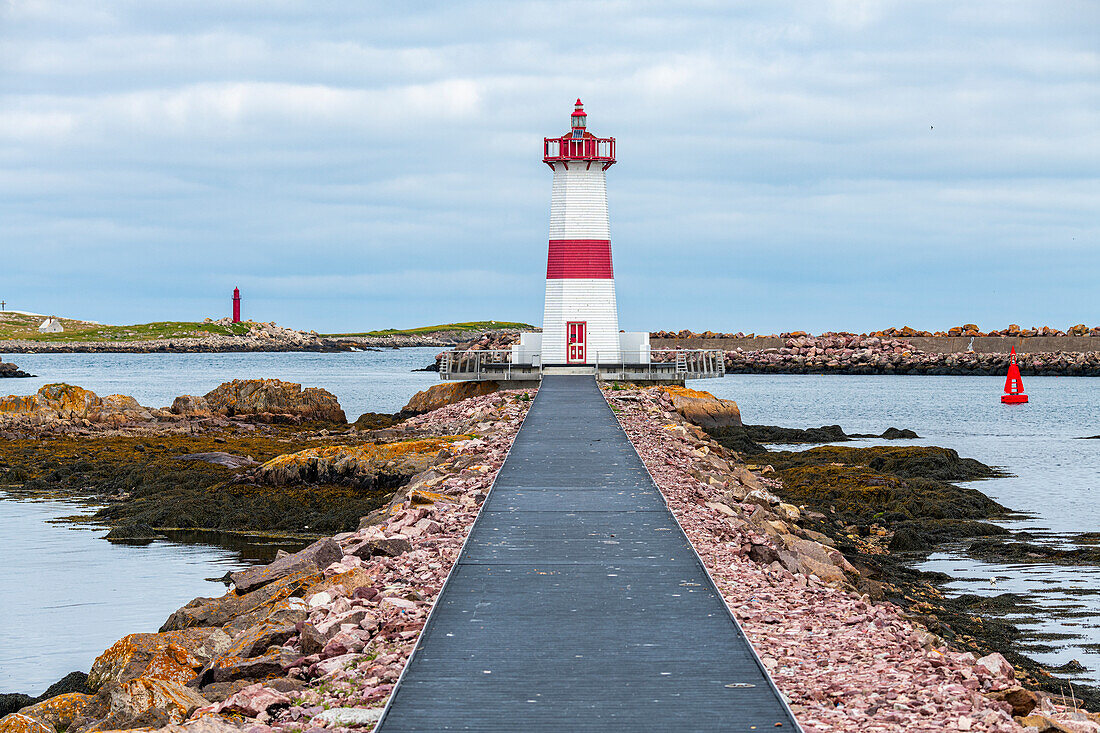 Leuchtturm von St. Pierre, Gebietskörperschaft Saint-Pierre und Miquelon, überseeische Gebietskörperschaft Frankreichs, Nordamerika