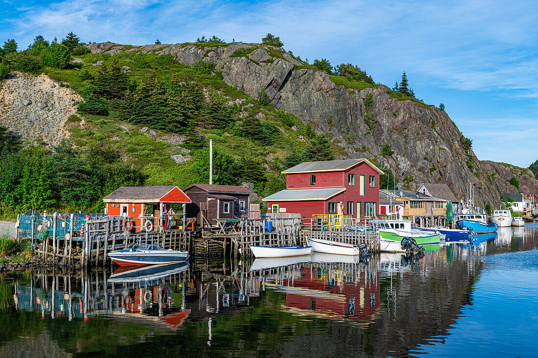 Quidi Vidi boat harbour, St. John's, Newfoundland, Canada, North America