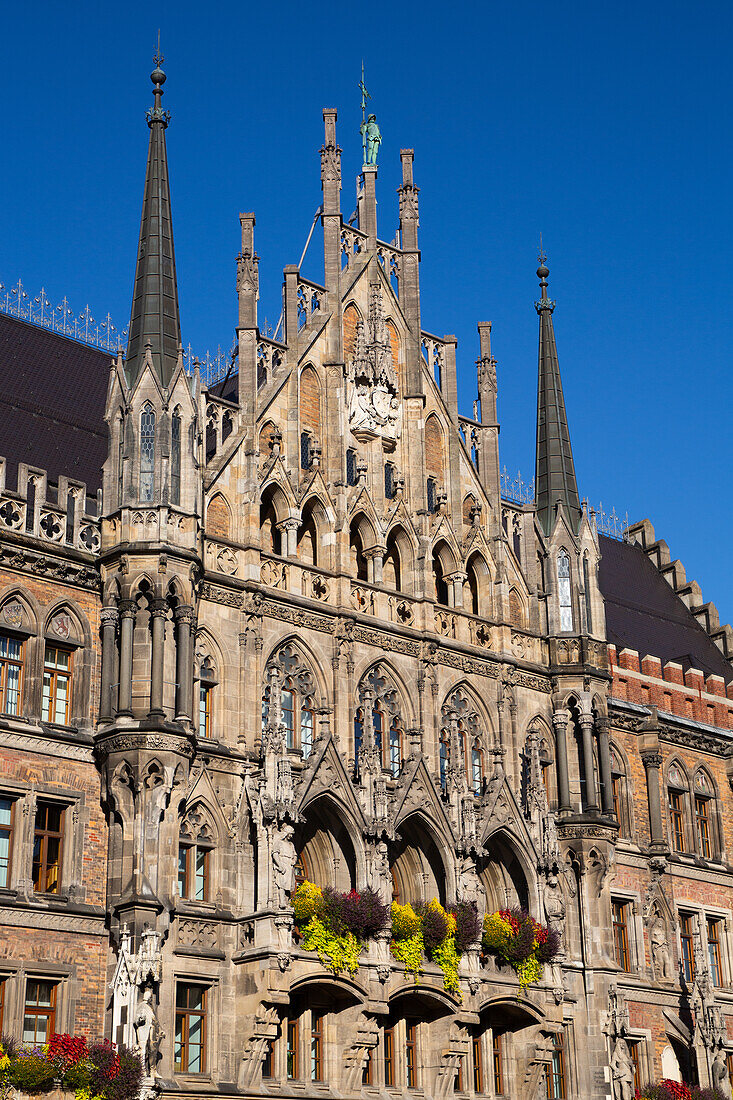 Neues Rathaus, Marienplatz (Platz), Altstadt, München, Bayern, Deutschland, Europa