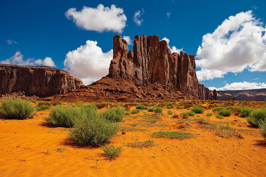 Beautiful view over the rock formation in Monument Valley, Arizona, United States of America, North America