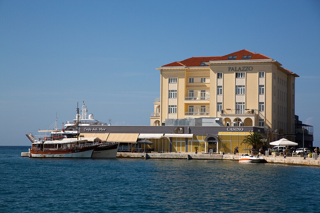 Boats, Casino, Harbor, Porec, Croatia, Europe