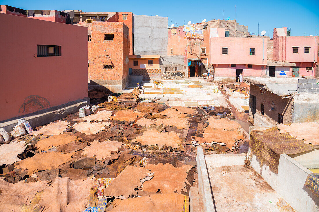 Marrakesch Gerbereien, Marrakesch, Marokko, Nordafrika, Afrika