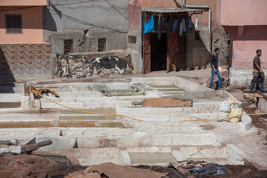 Marrakech Tanneries, Marrakesh, Morocco, North Africa, Africa