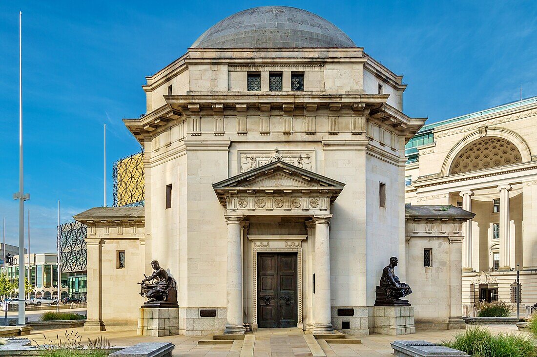 The Hall of Memory, a memorial to those killed in two World Wars and subsequent conflicts, Centenary Square, Birmingham, West Midlands, England, United Kingdom, Europe