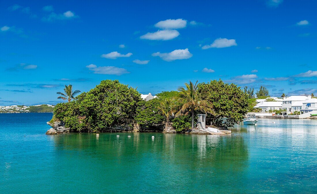 Turtle Island, Harrington Sound, Smiths, Bermuda, Atlantik, Nordamerika