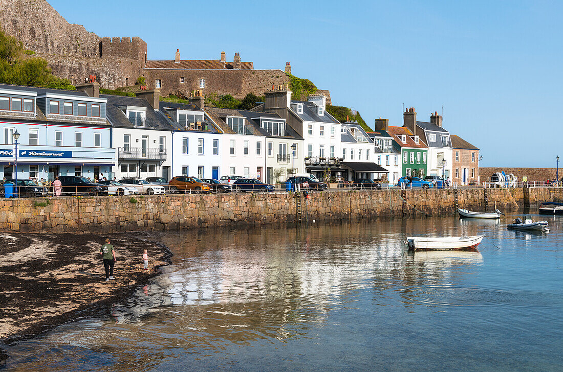 Fischerdorf Gorey, Jersey, Kanalinseln, Europa