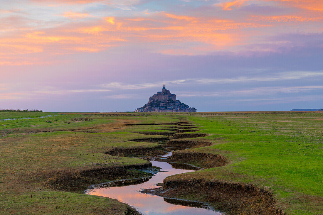 Mont Saint Michel, UNESCO World Heritage Site, Normandy, France, Europe