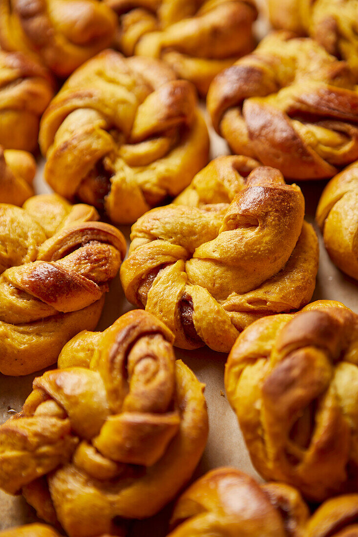 Homemade pumpkin and cinnamon dough