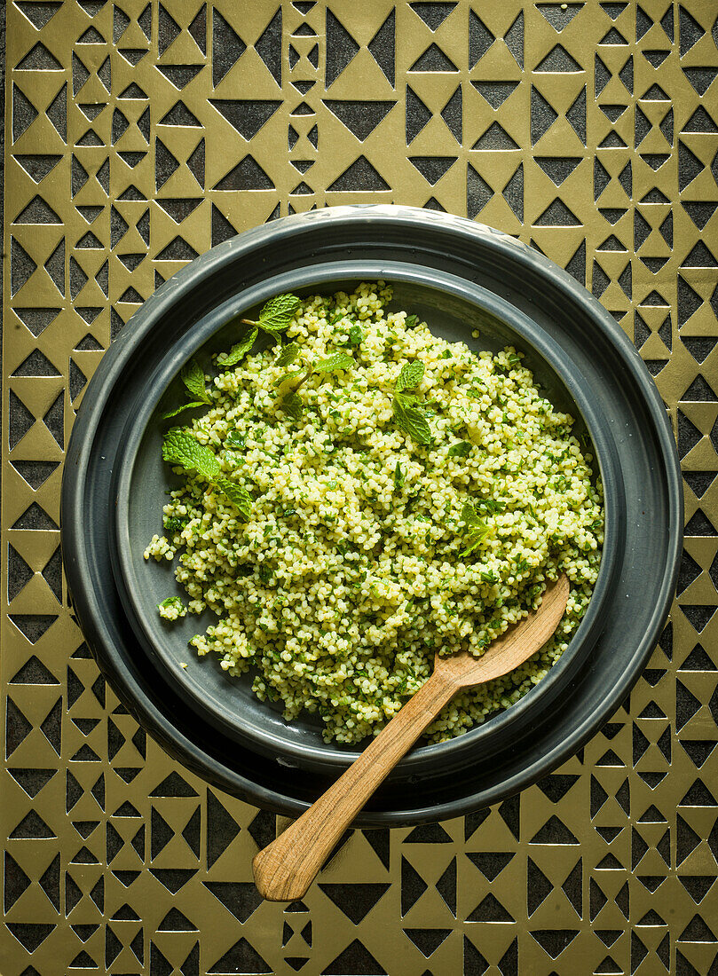 Millet and mint tabbouleh
