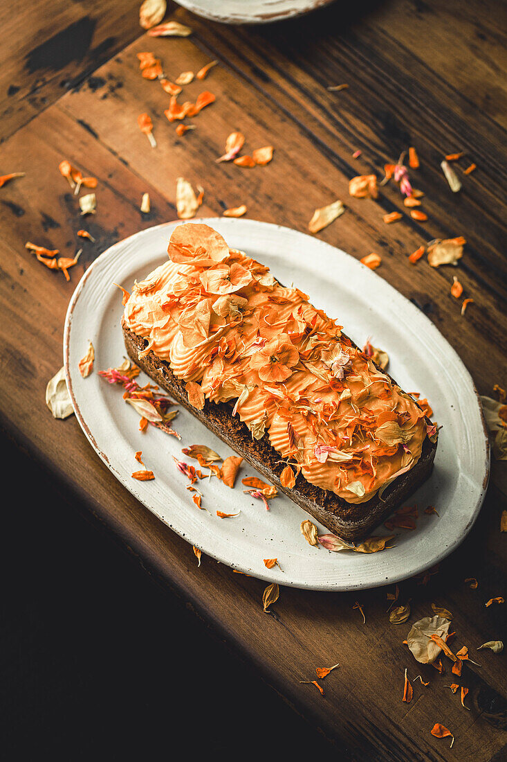 Sweet bread on a kitchen table