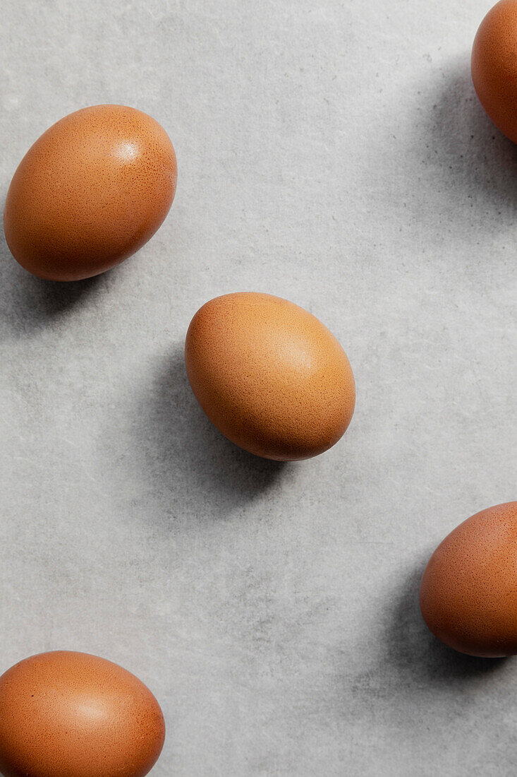 Fresh Eggs in soft light.