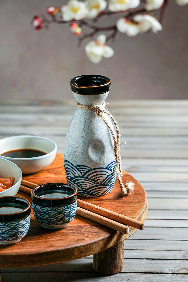 Japanese sake and