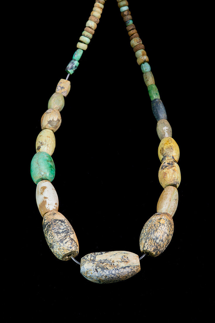 Neolithic variscite necklace