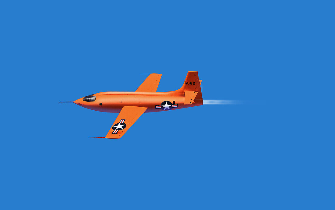 Bell X-1 supersonic aircraft, illustration