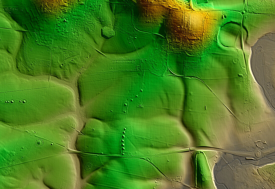 Stonehenge and surrounding area, 3D LiDAR scan