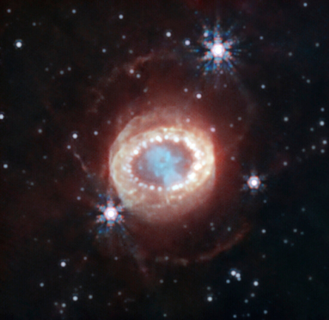 Supernova 1987A, JWST image