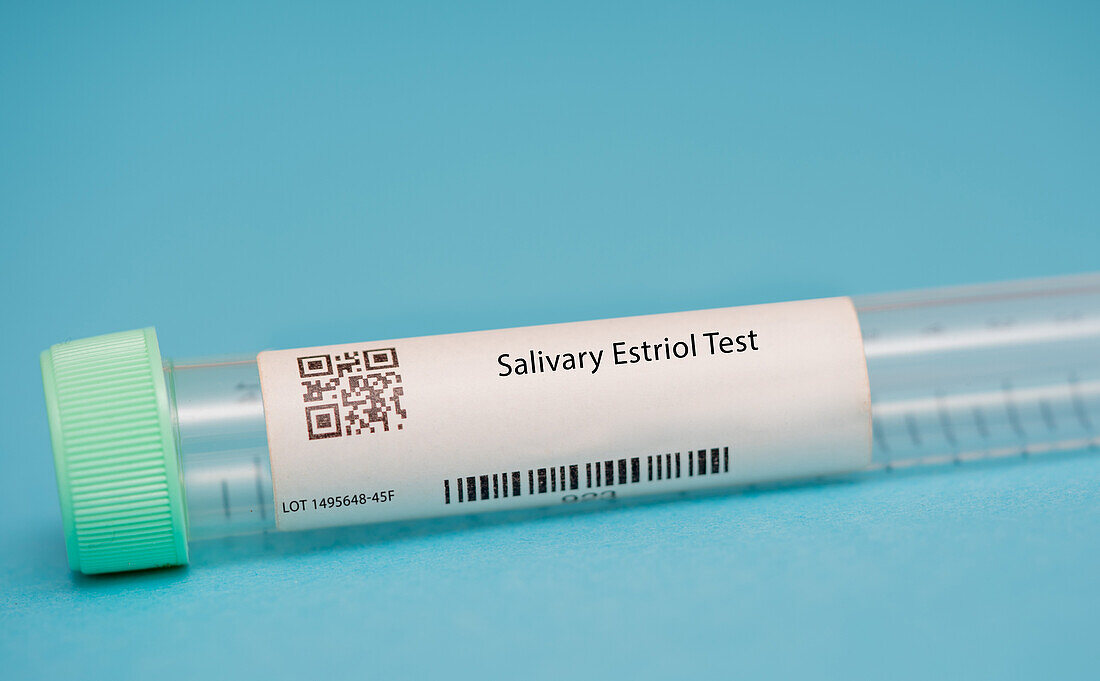 Salivary estriol test