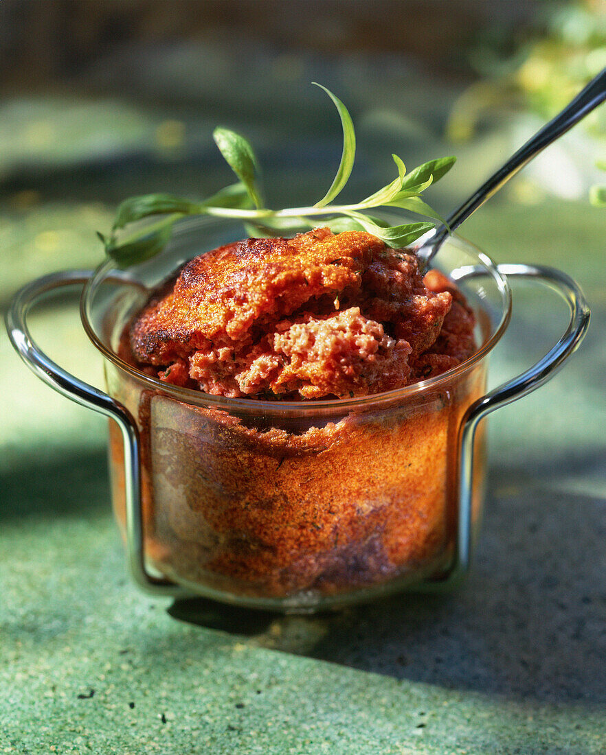 Tomaten-Kräuter-Soufflée