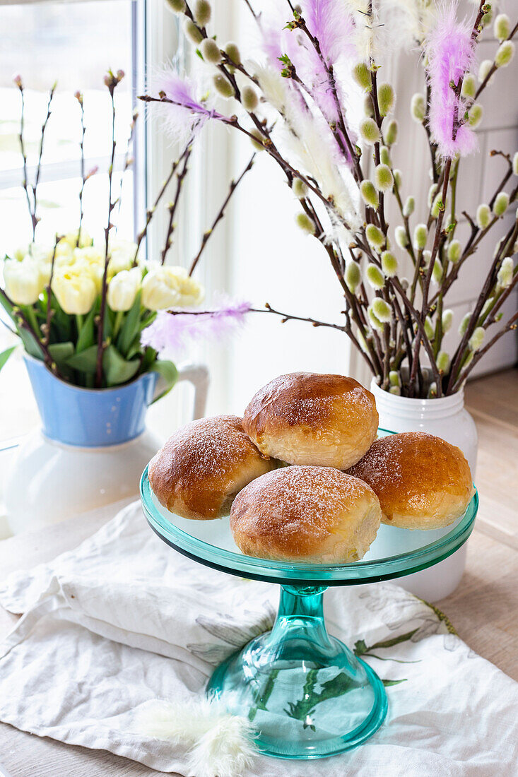 Hausgemachte süße Buns