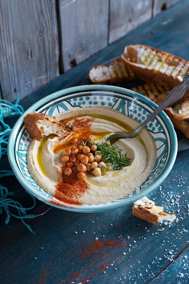 Selbstgemachtes Hummus