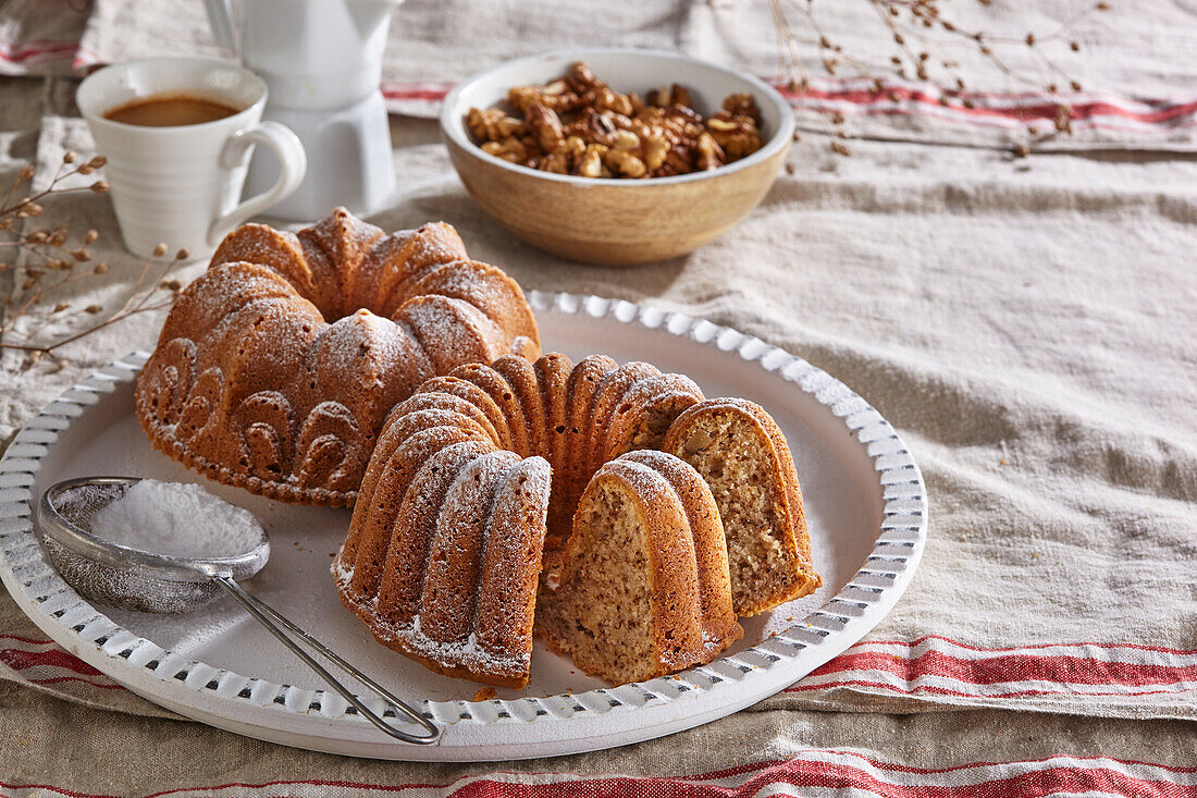 Walnut bundt cake