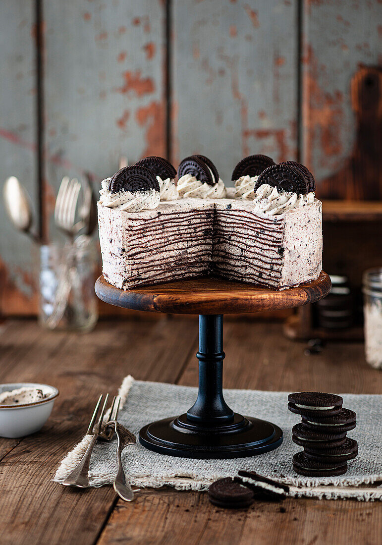 Oreo-Mille-Crêpes-Torte