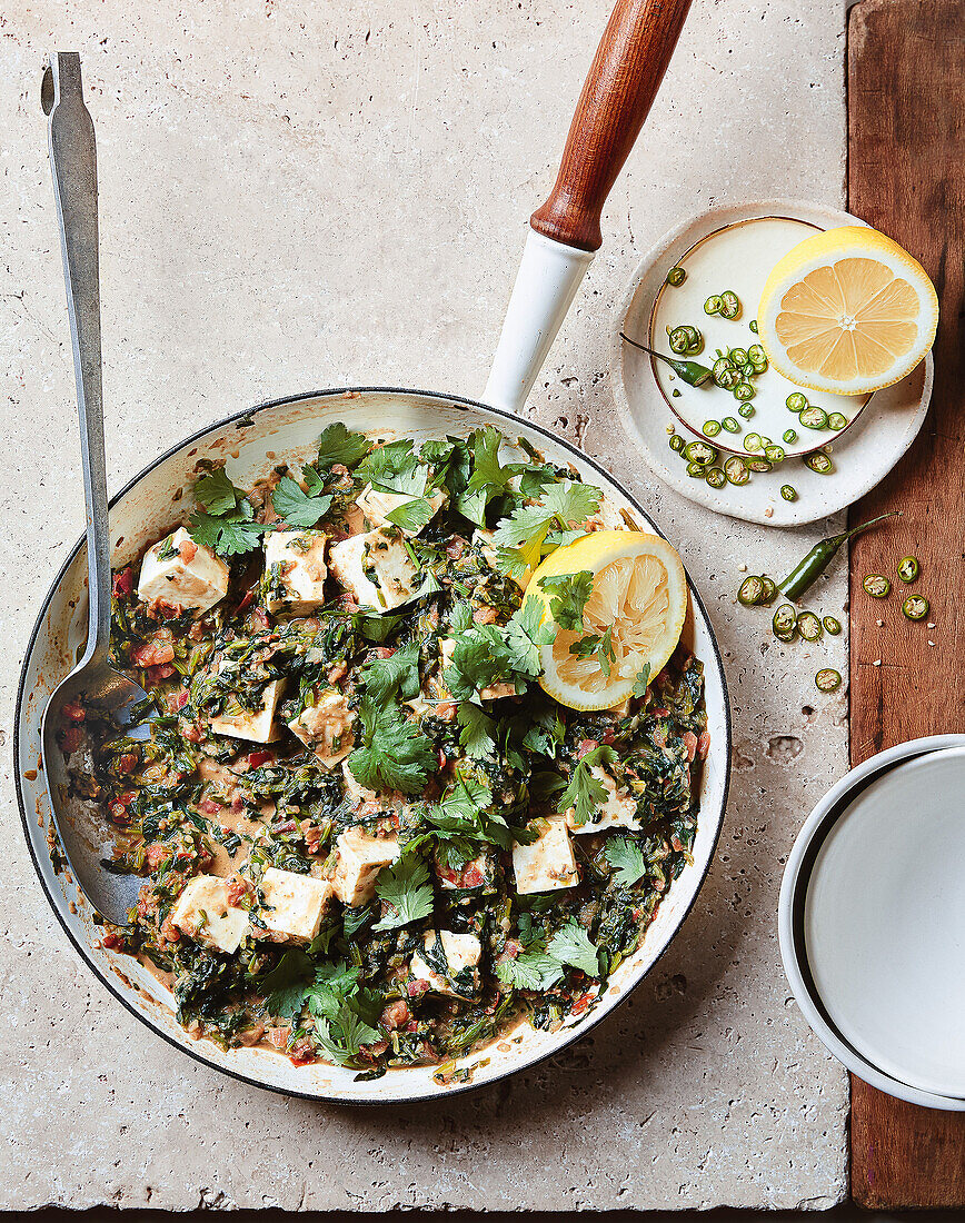 Sag Paneer - Indian spinach dish