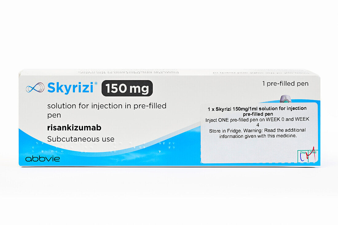 Risankizumab autoinjector for psoriasis treatment