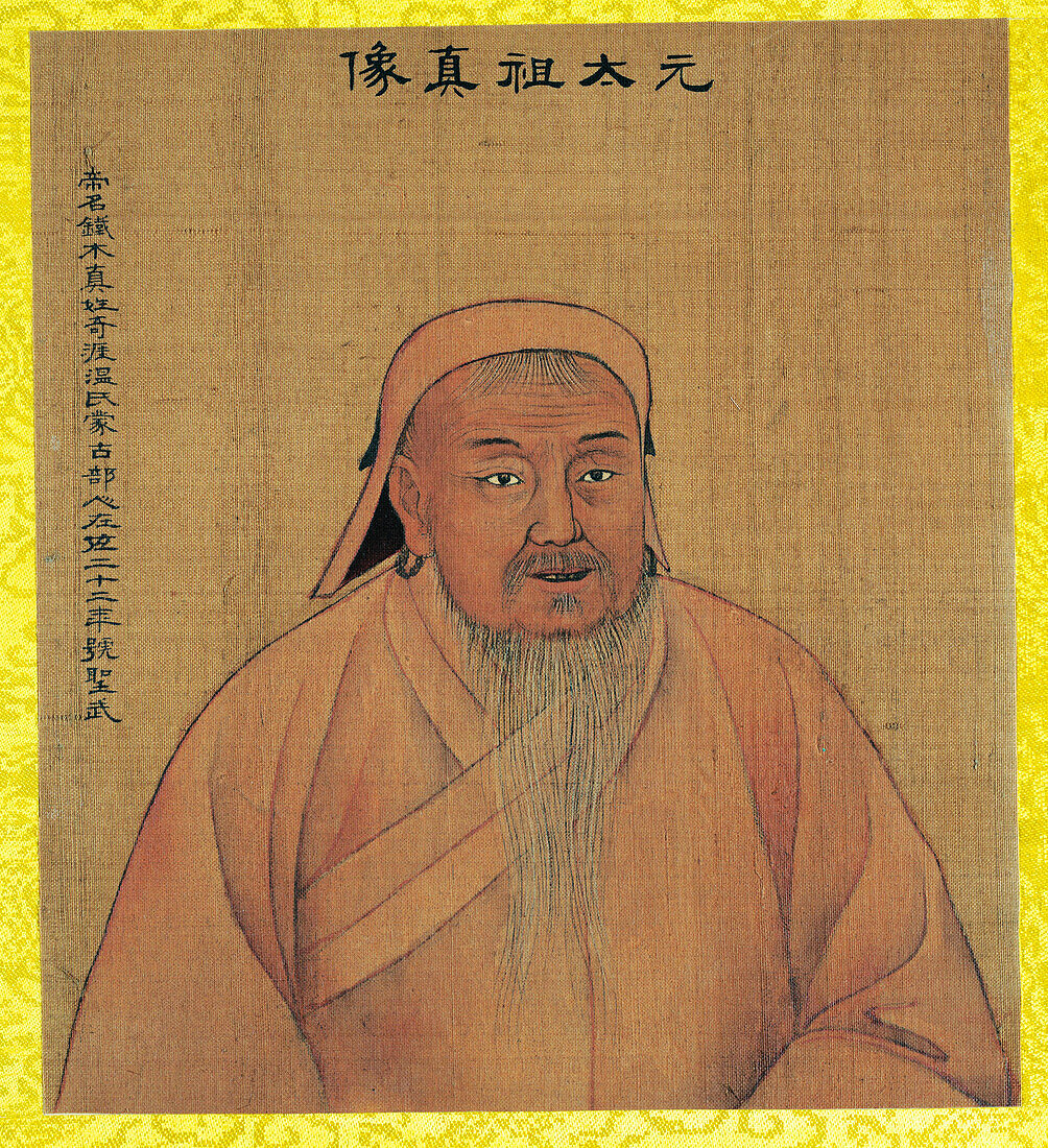 Mongol ruler Genghis Khan, artwork