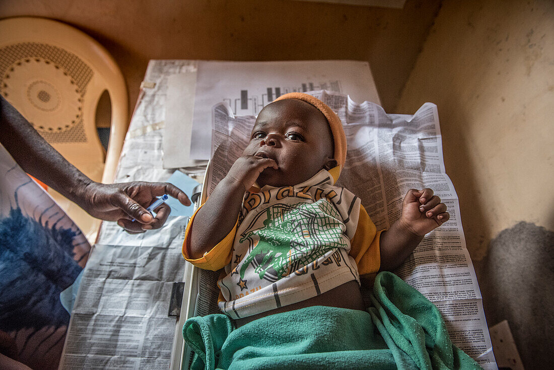 Infant check-up, Kenya