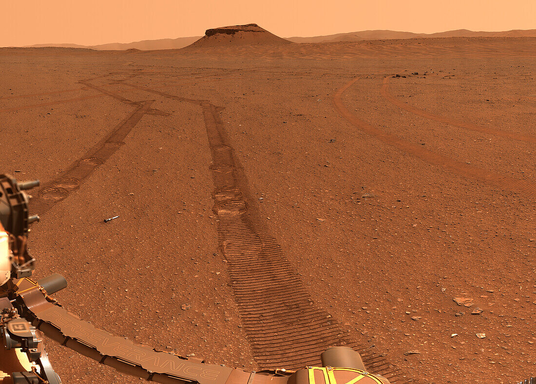 Sample deposits on Mars, Perseverance rover image